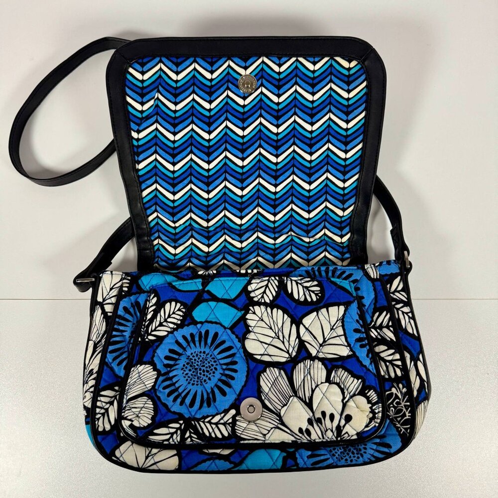 Vera Bradley Crosstown Crossbody Blue Bayou Black - Picture 2 of 14